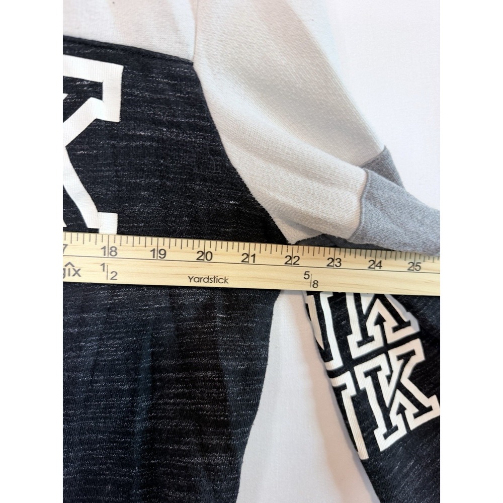 Y2k VS PINK Logo Black And White Pull Over Hoodie Woman's Size Large - Picture 5 of 11